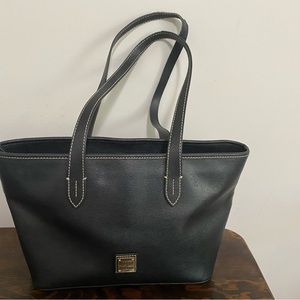 Dooney & Bourke black leather tote.